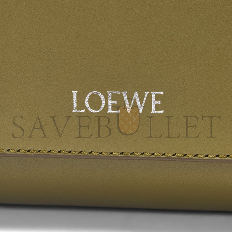 LOEWE FLAMENCO SATCHEL IN SHINY SUPPLE CALFSKIN B411FSAX04 (34*24*12cm)